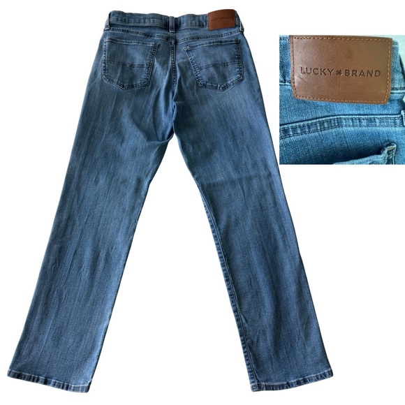 Lucky Brand Women's Straight Leg Blue Jeans - Picture 4 of 5